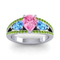 Modern Pave Pear Vatama Ring