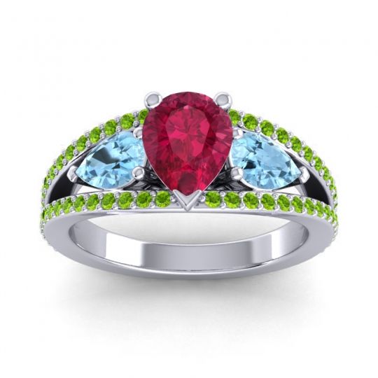 Modern Pave Pear Vatama Ring