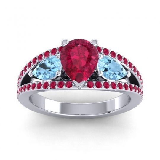 Modern Pave Pear Vatama Ring