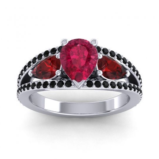 Modern Pave Pear Vatama Ring