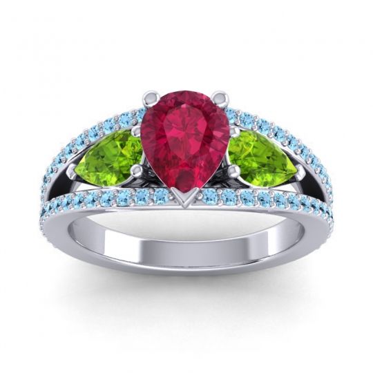Modern Pave Pear Vatama Ring