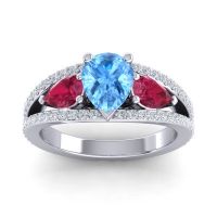 Modern Pave Pear Vatama Ring