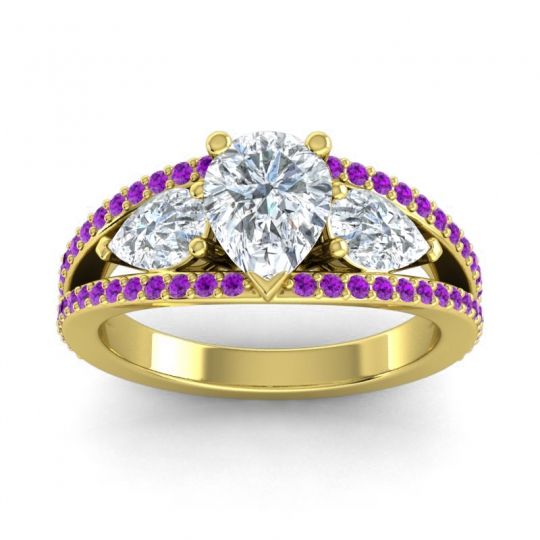 Modern Pave Pear Vatama Ring
