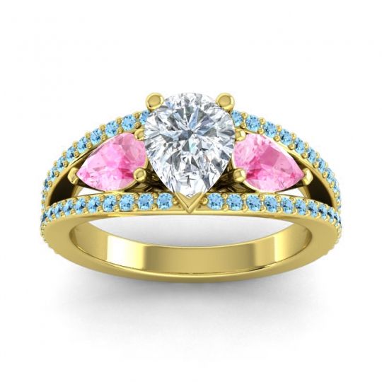 Modern Pave Pear Vatama Ring