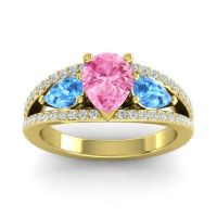 Modern Pave Pear Vatama Ring