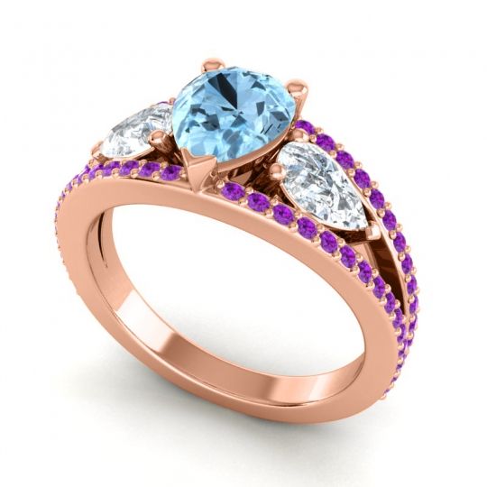 Modern Pave Pear Vatama Ring