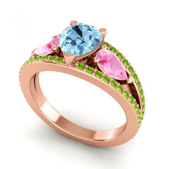 Modern Pave Pear Vatama Ring