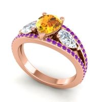 Modern Pave Pear Vatama Ring