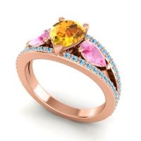 Modern Pave Pear Vatama Ring