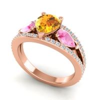 Modern Pave Pear Vatama Ring