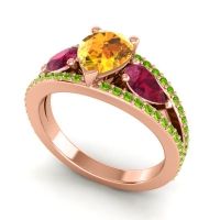 Modern Pave Pear Vatama Ring