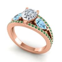 Modern Pave Pear Vatama Ring