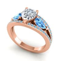 Modern Pave Pear Vatama Ring