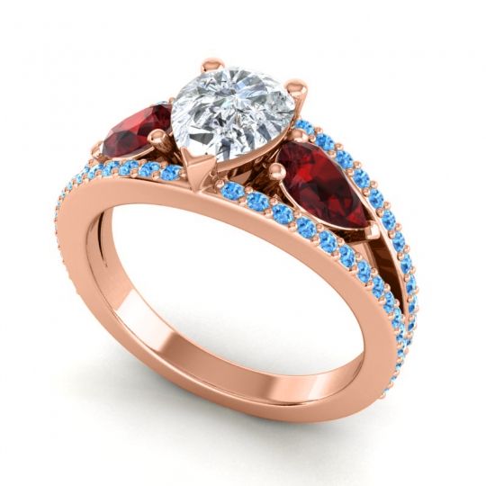 Modern Pave Pear Vatama Ring