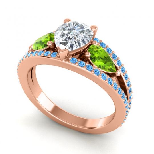 Modern Pave Pear Vatama Ring