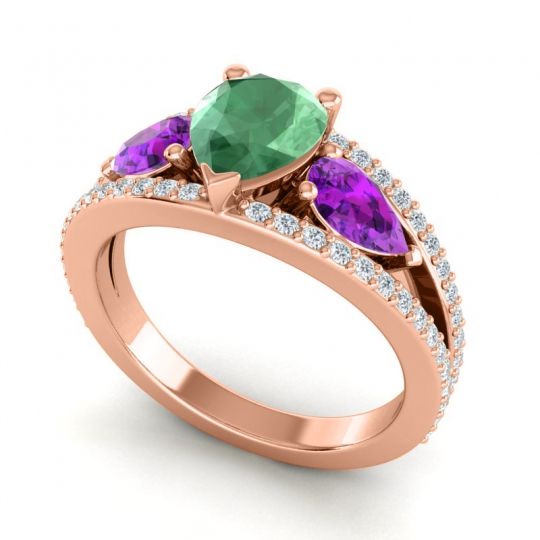 Modern Pave Pear Vatama Ring
