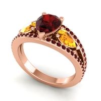 Modern Pave Pear Vatama Ring