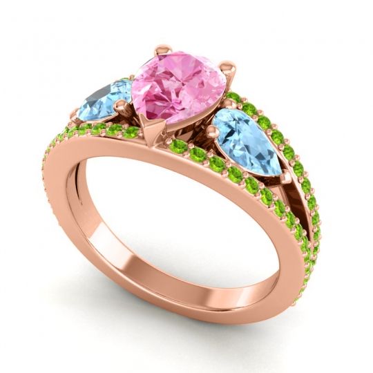 Modern Pave Pear Vatama Ring