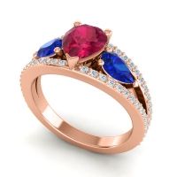 Modern Pave Pear Vatama Ring