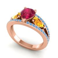 Modern Pave Pear Vatama Ring