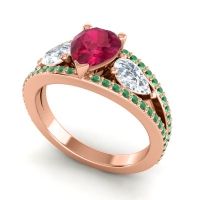 Modern Pave Pear Vatama Ring