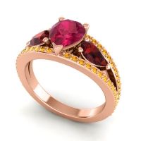 Modern Pave Pear Vatama Ring