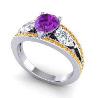 Modern Pave Pear Vatama Ring