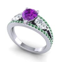 Modern Pave Pear Vatama Ring