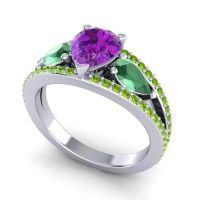 Modern Pave Pear Vatama Ring