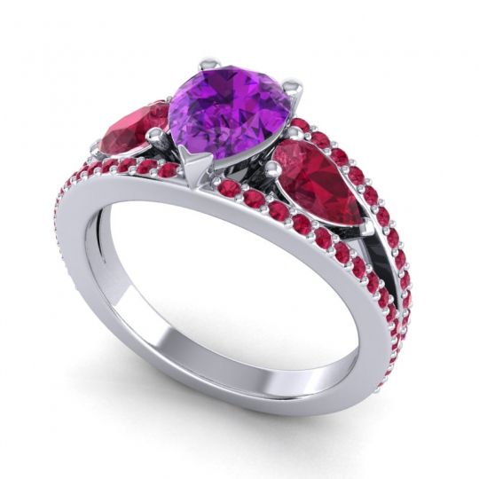 Modern Pave Pear Vatama Ring