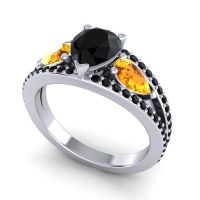 Modern Pave Pear Vatama Ring