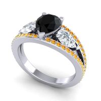 Modern Pave Pear Vatama Ring