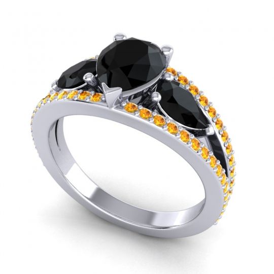 Modern Pave Pear Vatama Ring