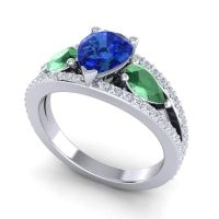 Modern Pave Pear Vatama Ring