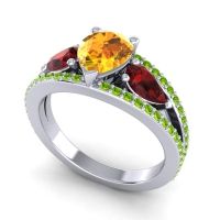 Modern Pave Pear Vatama Ring