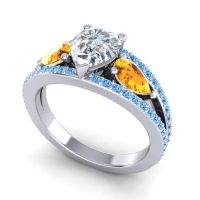 Modern Pave Pear Vatama Ring