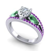 Modern Pave Pear Vatama Ring
