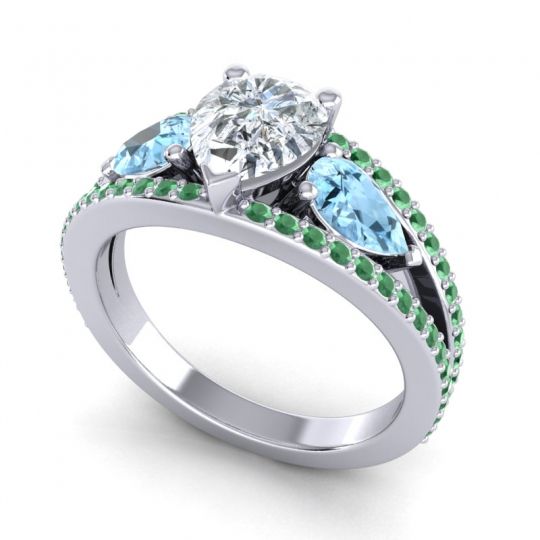 Modern Pave Pear Vatama Ring