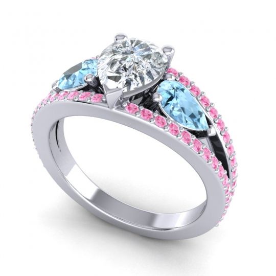 Modern Pave Pear Vatama Ring