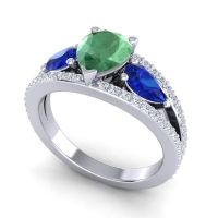 Modern Pave Pear Vatama Ring