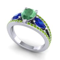 Modern Pave Pear Vatama Ring