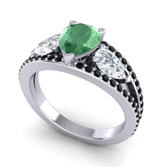 Modern Pave Pear Vatama Ring