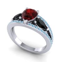 Modern Pave Pear Vatama Ring