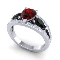 Modern Pave Pear Vatama Ring