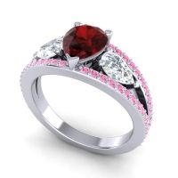 Modern Pave Pear Vatama Ring