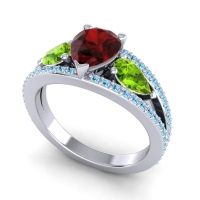 Modern Pave Pear Vatama Ring