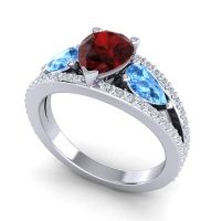 Modern Pave Pear Vatama Ring
