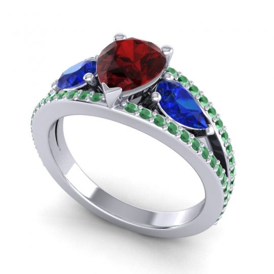 Modern Pave Pear Vatama Ring