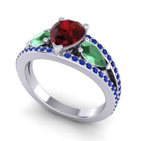 Modern Pave Pear Vatama Ring