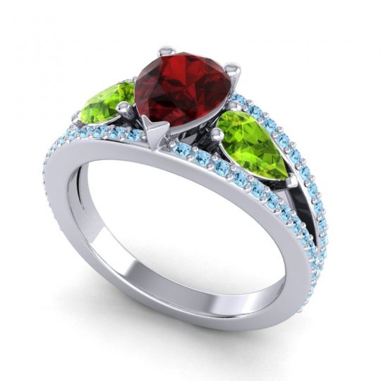 Modern Pave Pear Vatama Ring